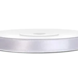 Satynowa wstążka - Biała 10mm x 25m